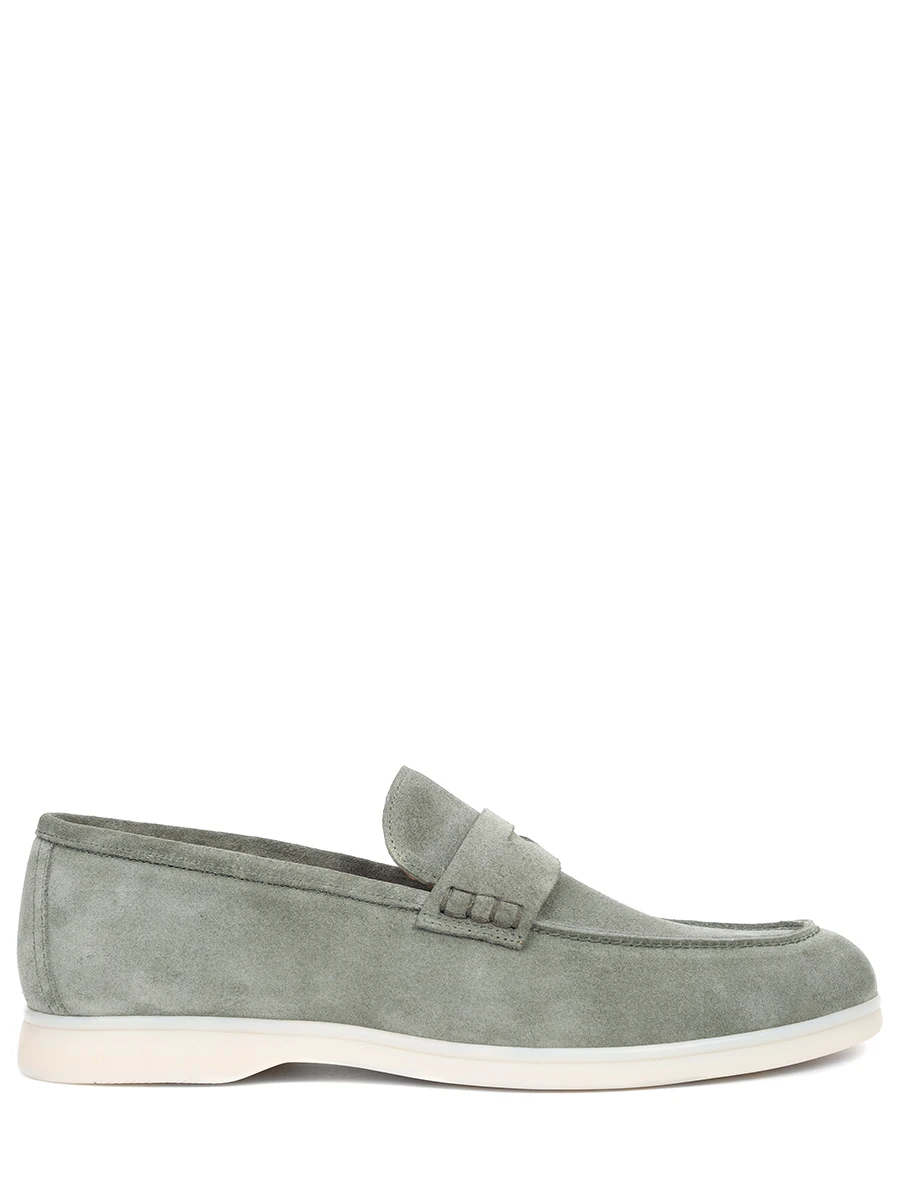 Лоферы замшевые