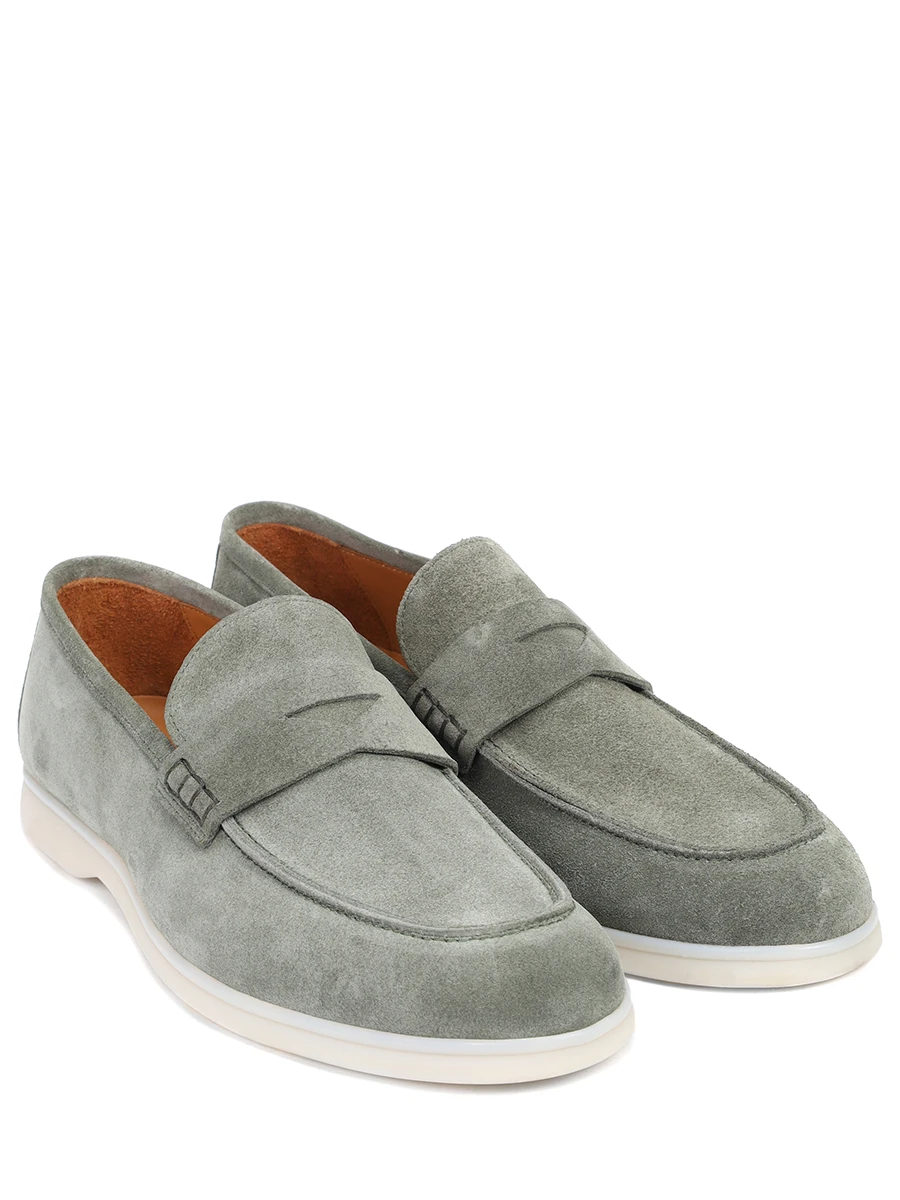 Лоферы замшевые