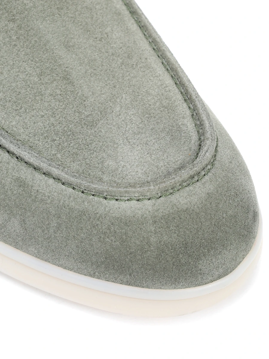 Лоферы замшевые