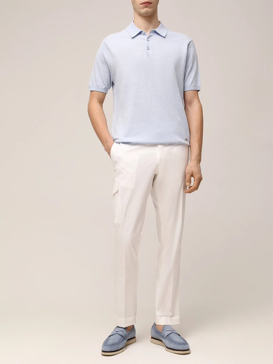 Поло изо льна и хлопка