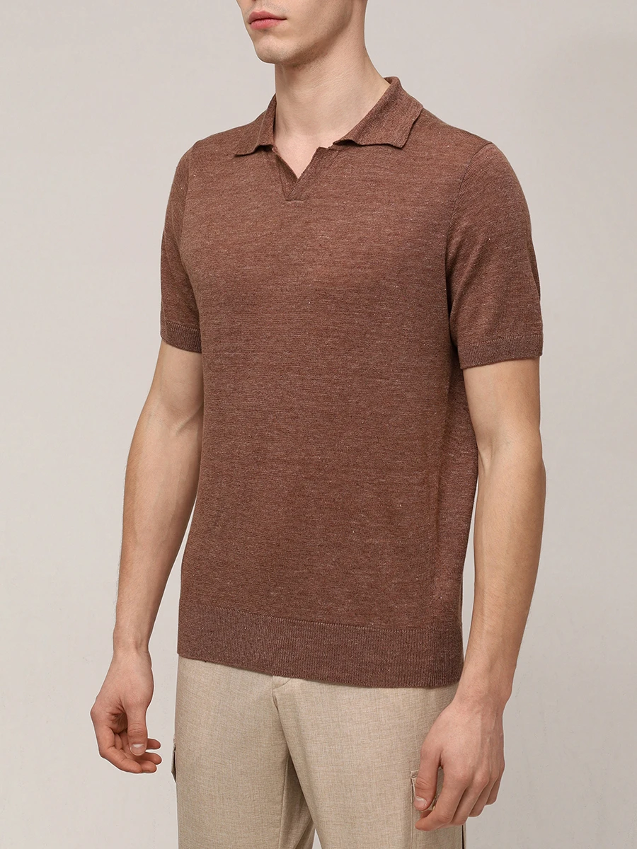 Поло изо льна и хлопка