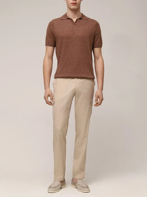 Поло изо льна и хлопка BML