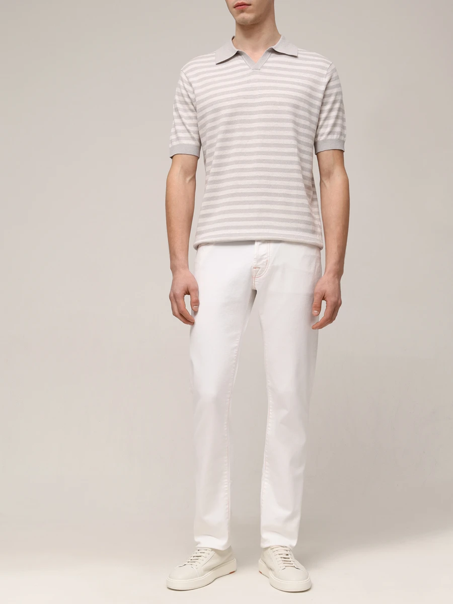 Поло изо льна и хлопка