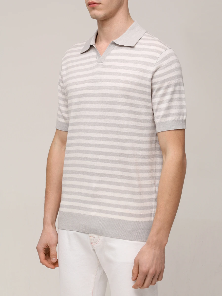 Поло изо льна и хлопка