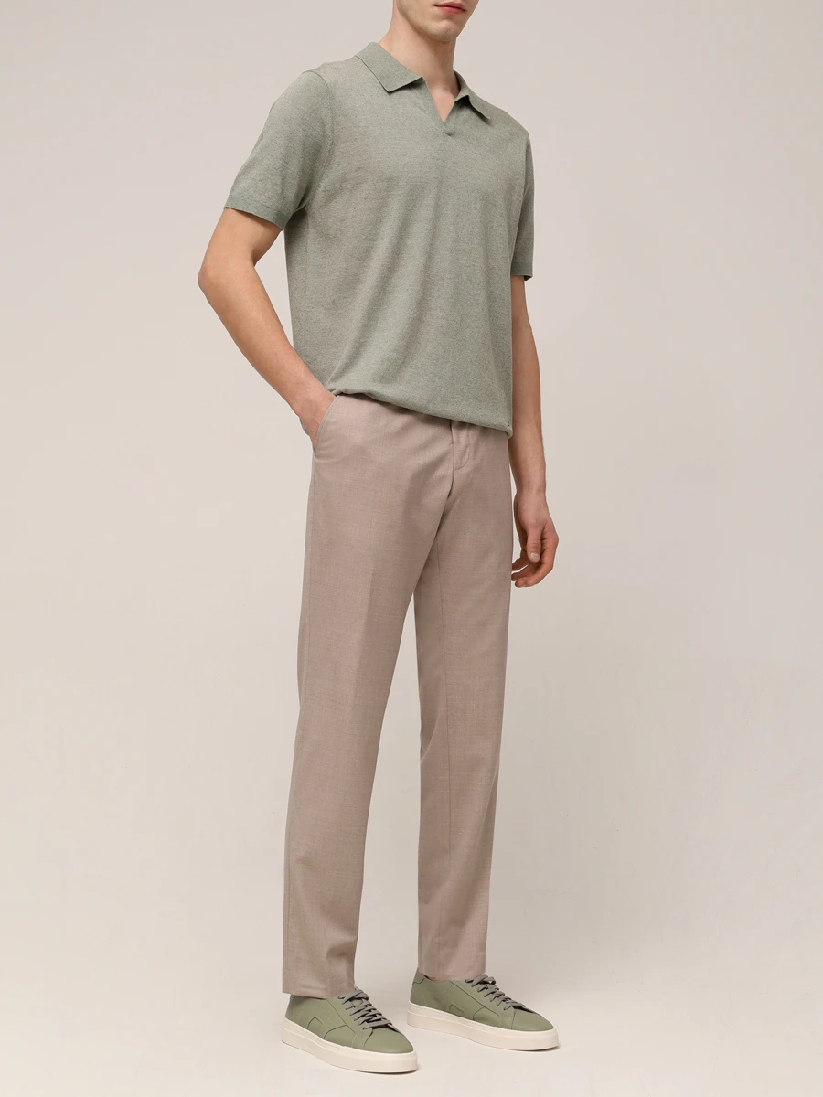 Поло изо льна и хлопка