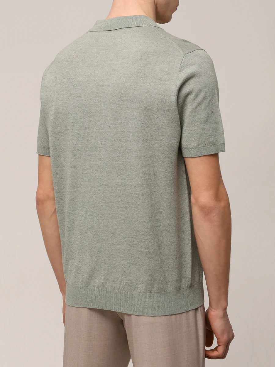 Поло изо льна и хлопка