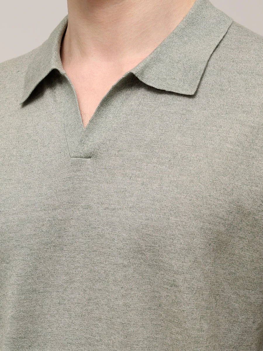 Поло изо льна и хлопка