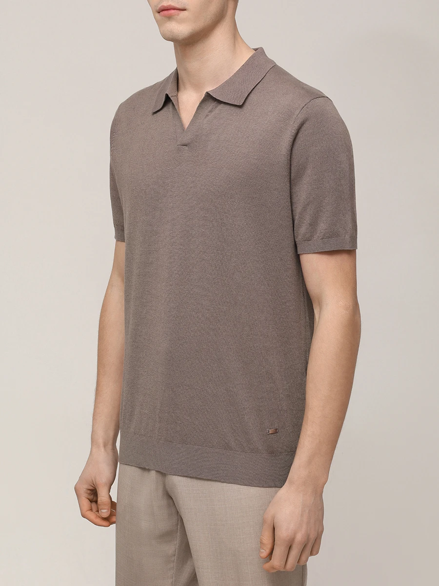 Поло изо льна и хлопка