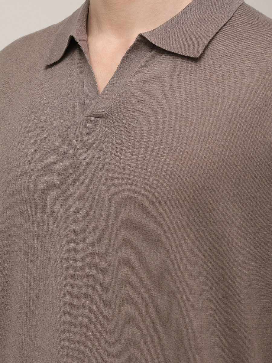 Поло изо льна и хлопка