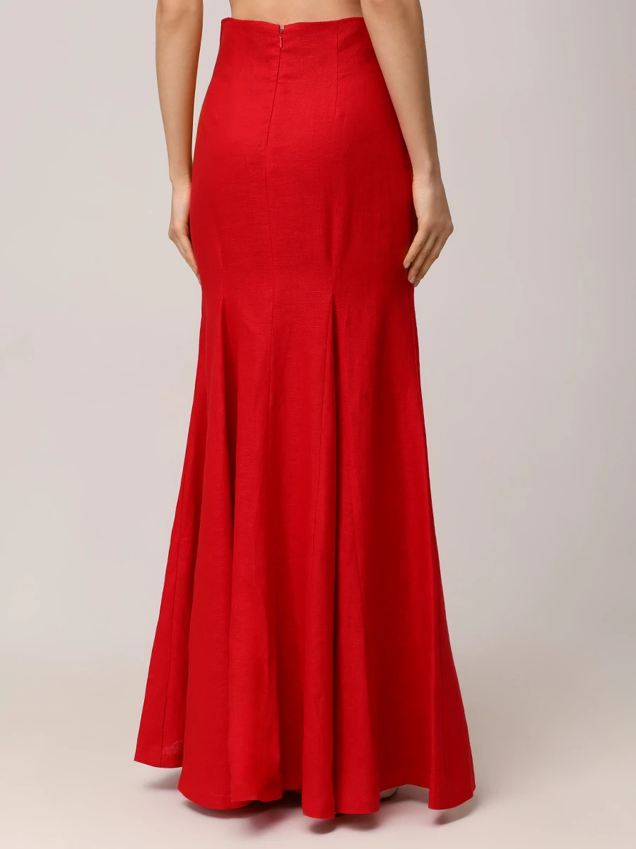 Юбка-годе льняная