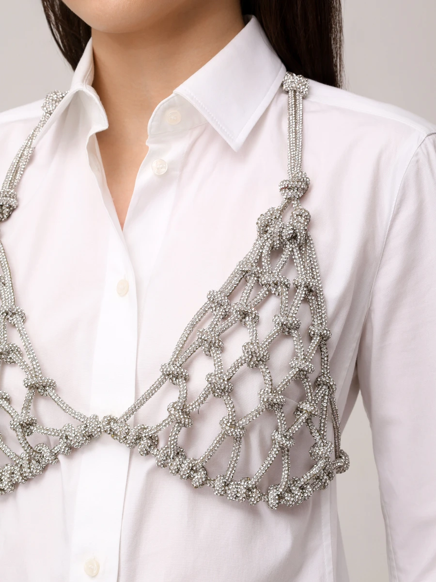 Топ со стразами