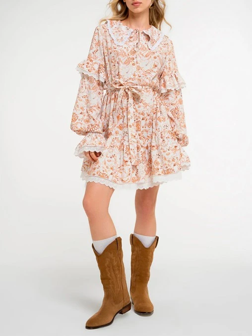 Платье из вискозы DAN MARALEX