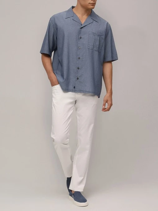 Рубашка Regular Fit хлопковая SCISSOR SCRIPTOR