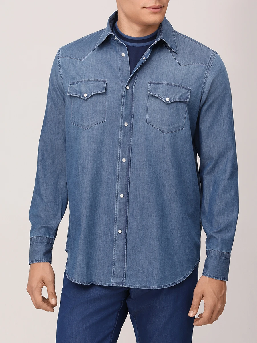 Рубашка Regular Fit хлопковая