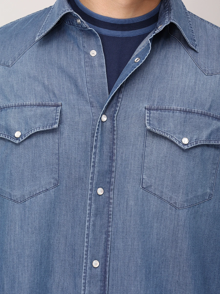 Рубашка Regular Fit хлопковая