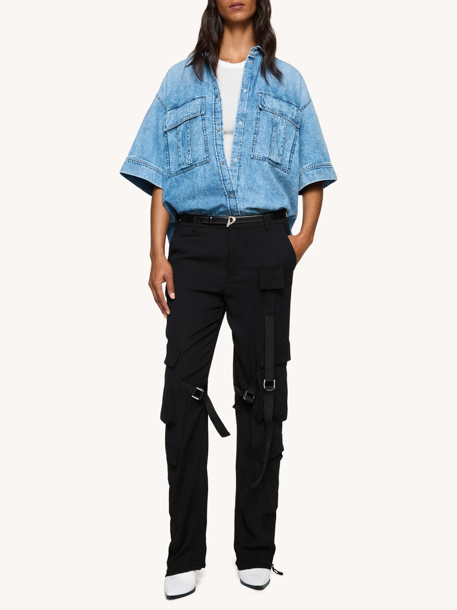 Брюки-карго из вискозы