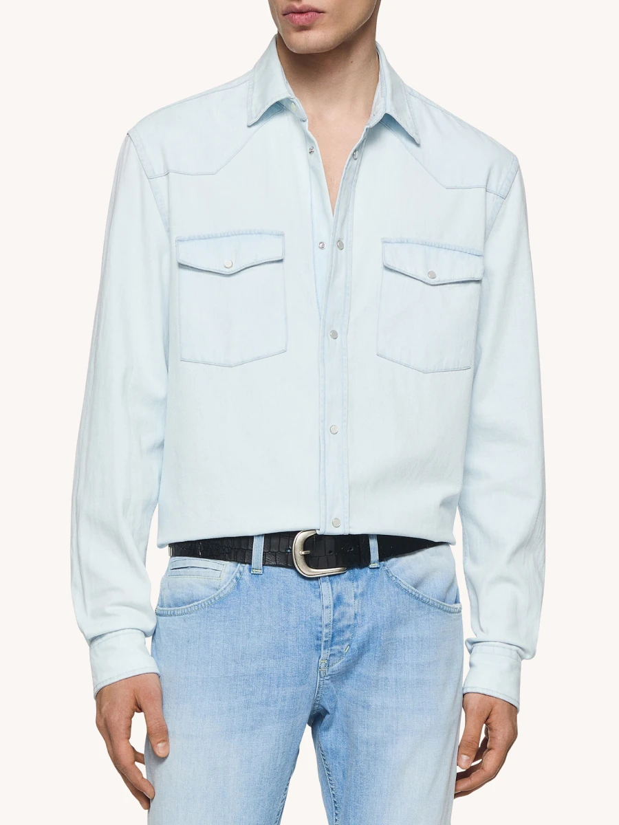 Рубашка джинсовая