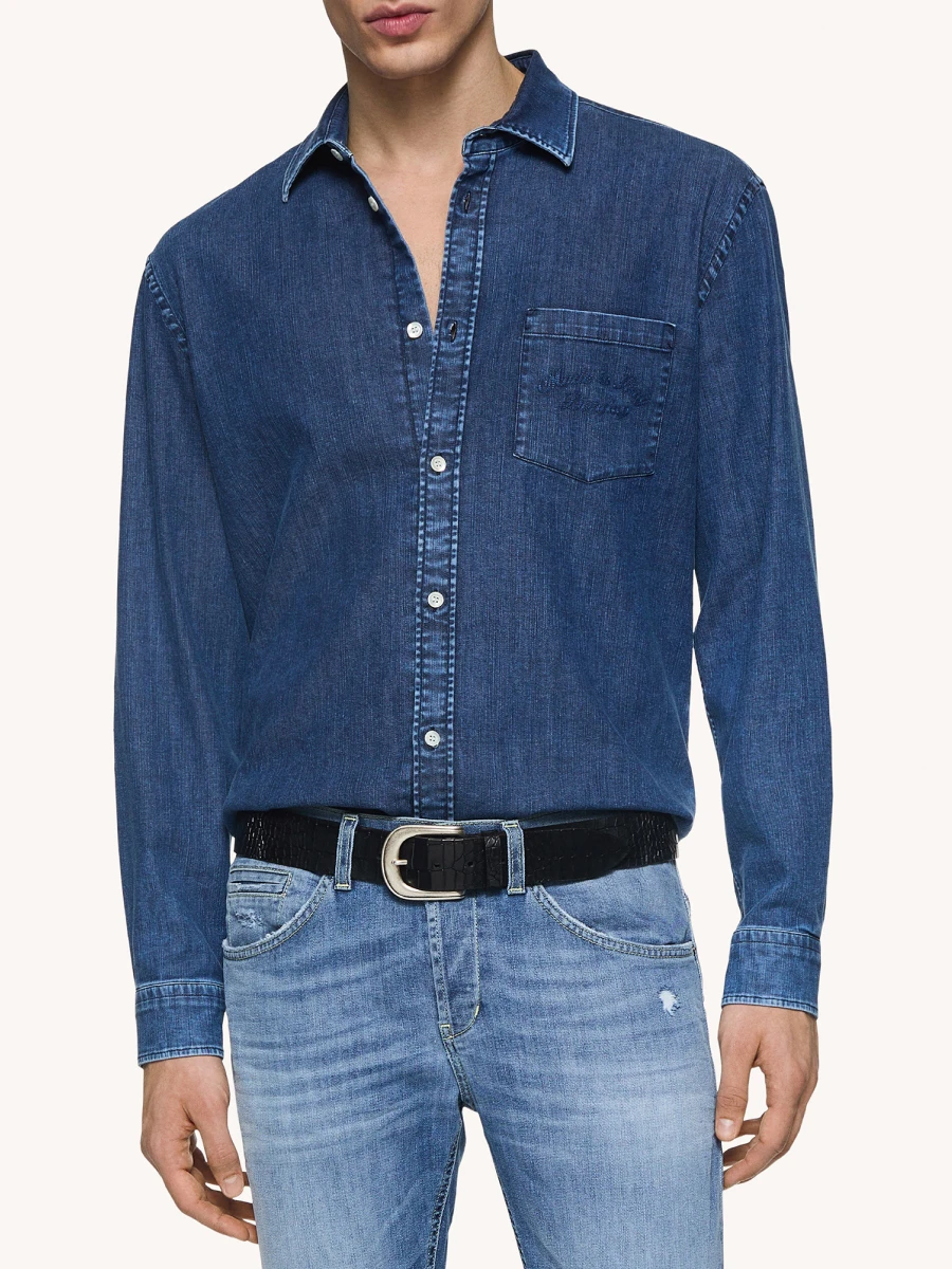 Рубашка джинсовая