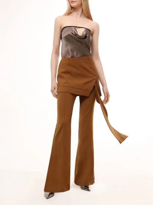 Брюки однотонные YUZEFI