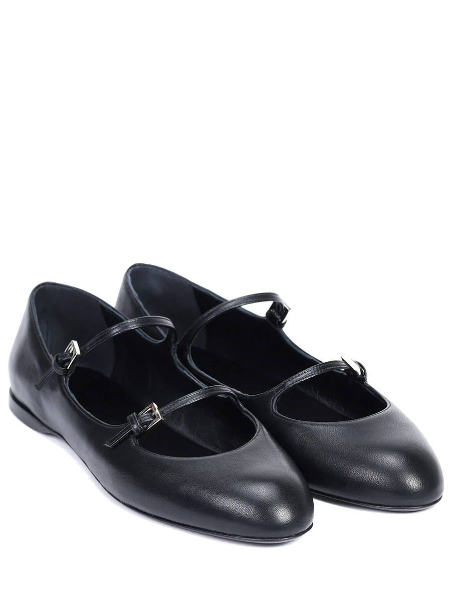 Балетки кожаные