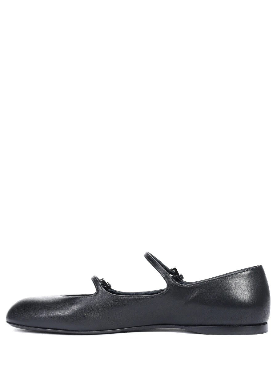 Балетки кожаные