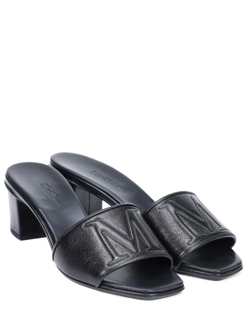 Мюли кожаные MAX MARA