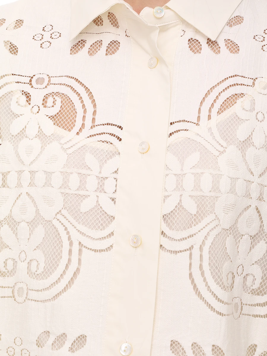 Блуза с кружевом