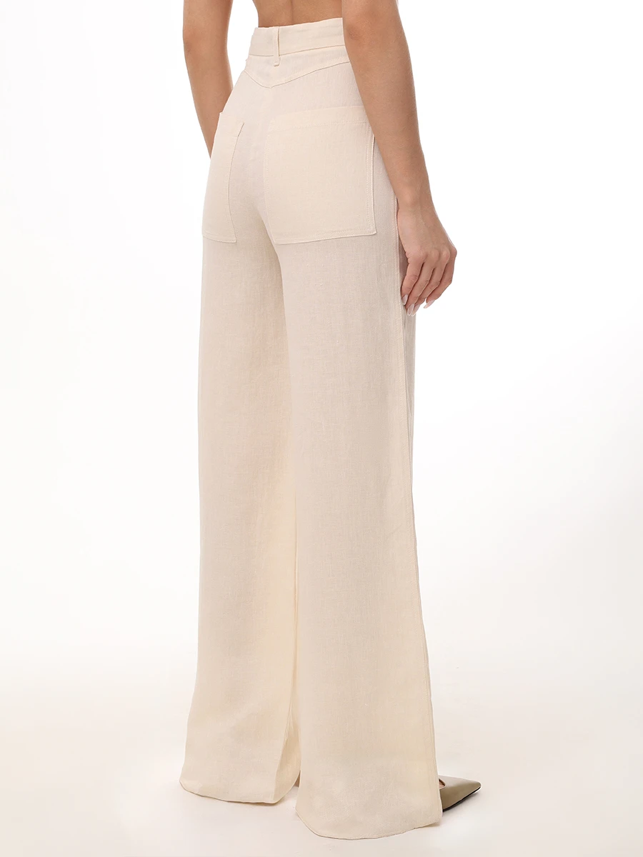 Брюки льняные