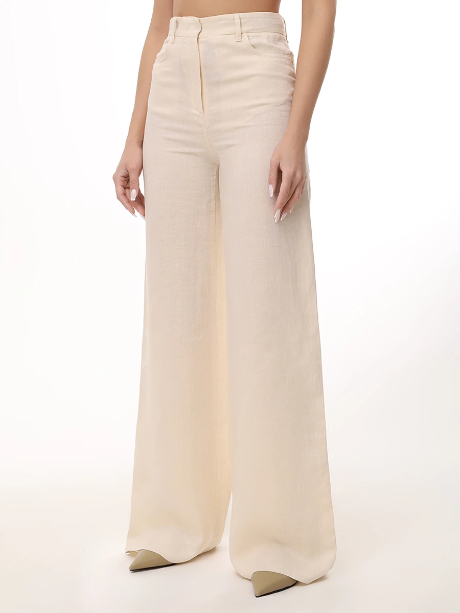 Брюки льняные