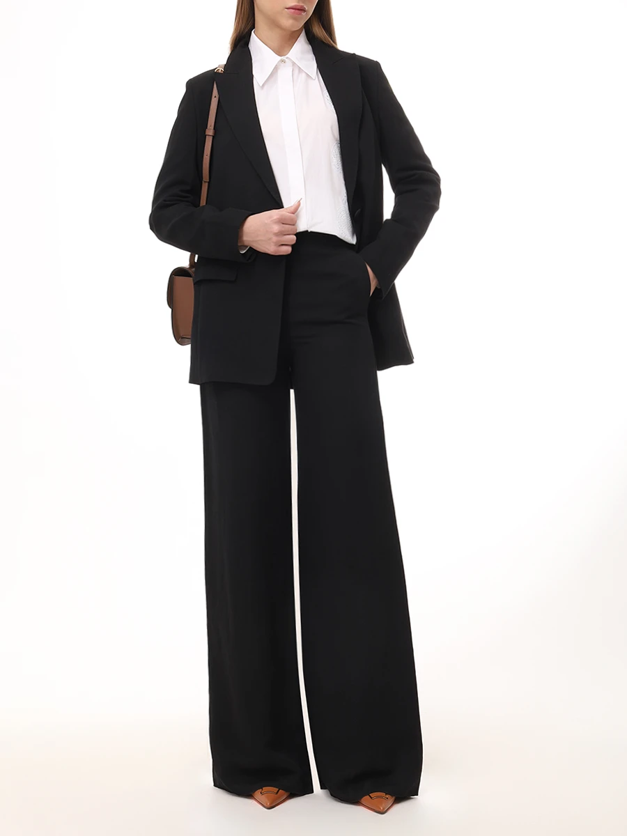 Брюки из вискозы и льна