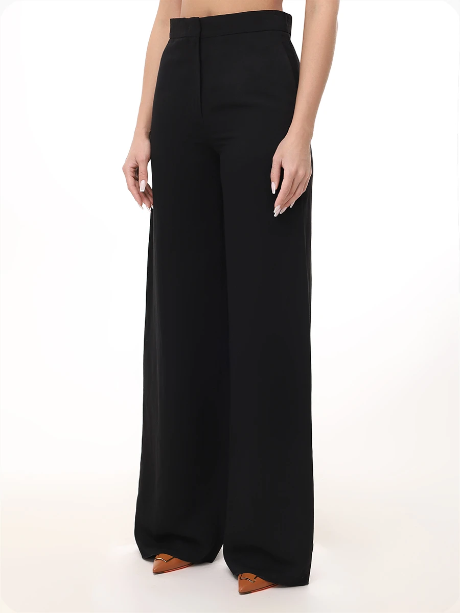 Брюки из вискозы и льна