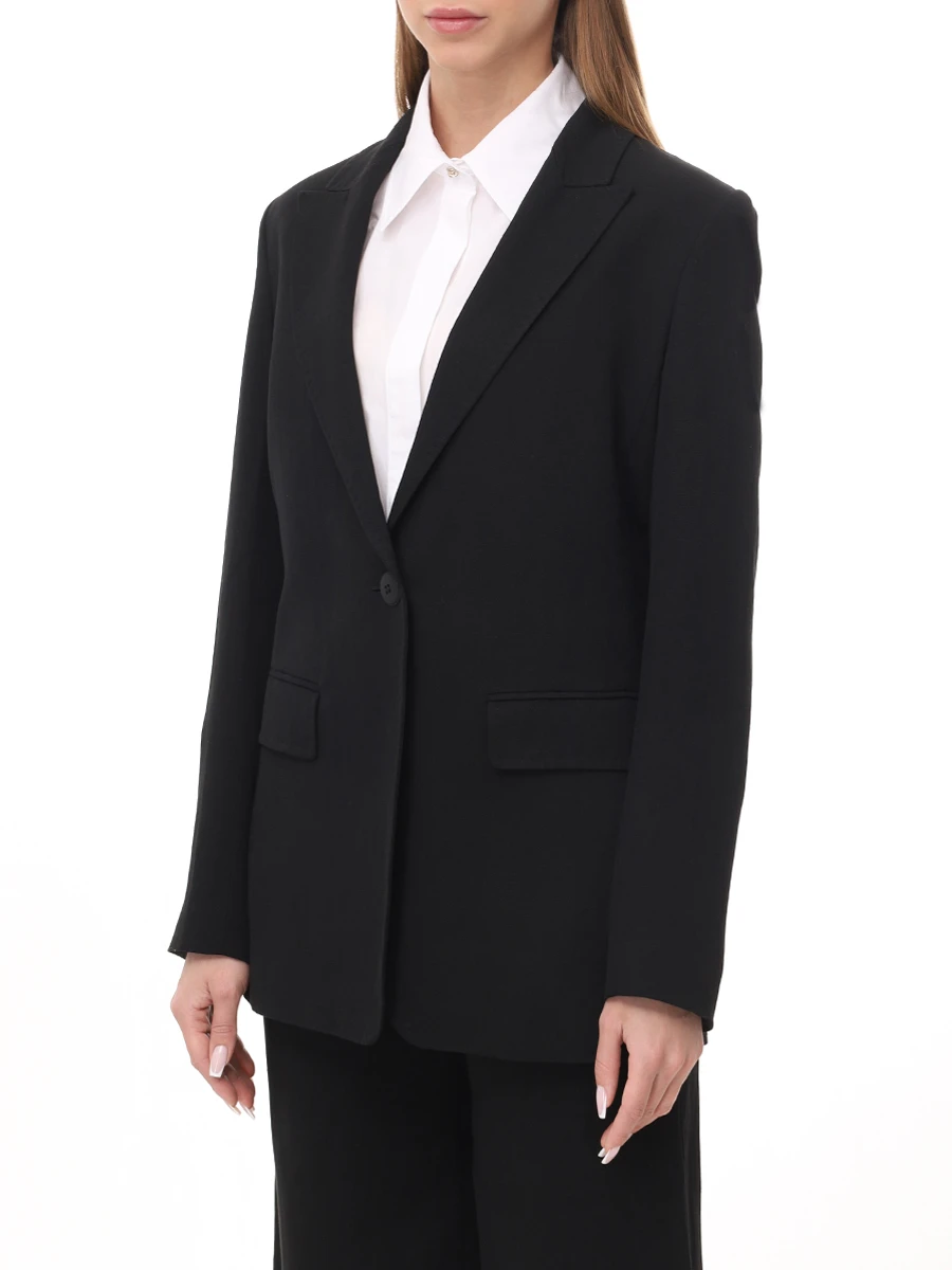 Пиджак из вискозы и льна