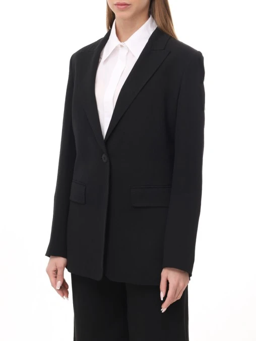 Пиджак из вискозы и льна MAX MARA