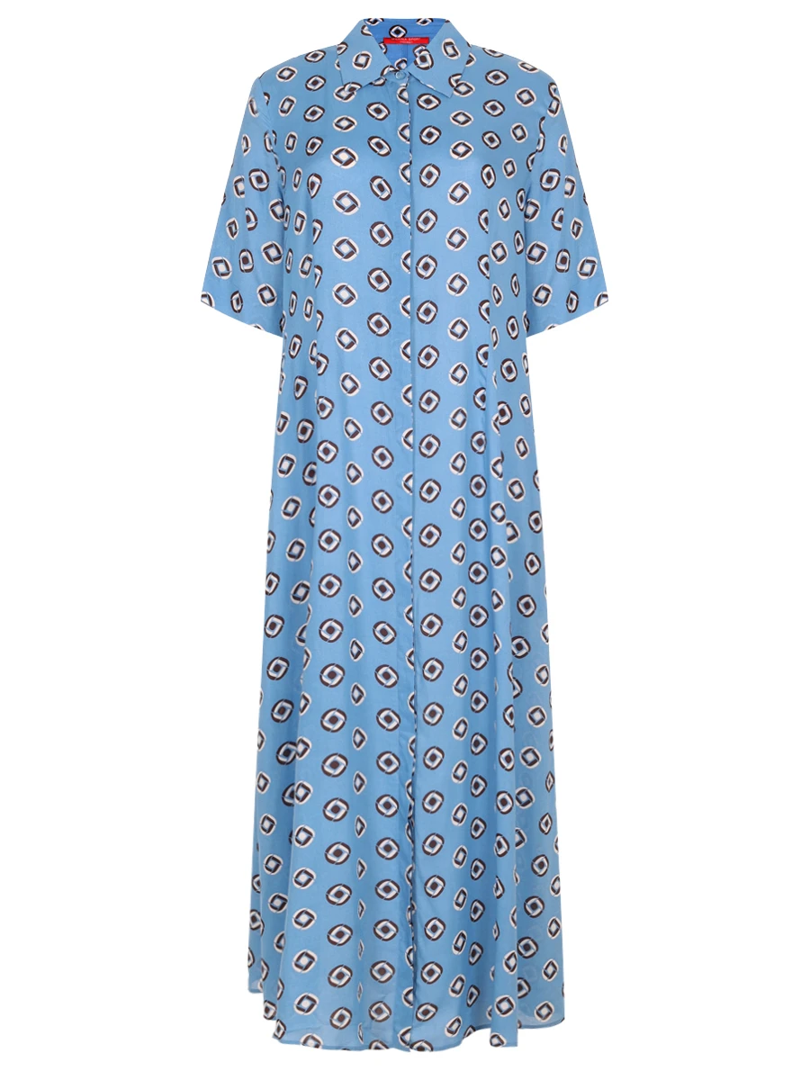 Платье-рубашка из вискозы