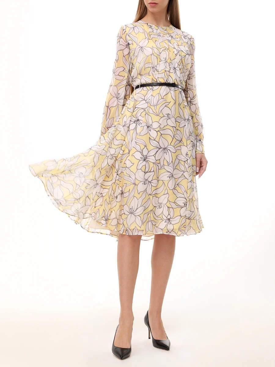 Платье шелковое