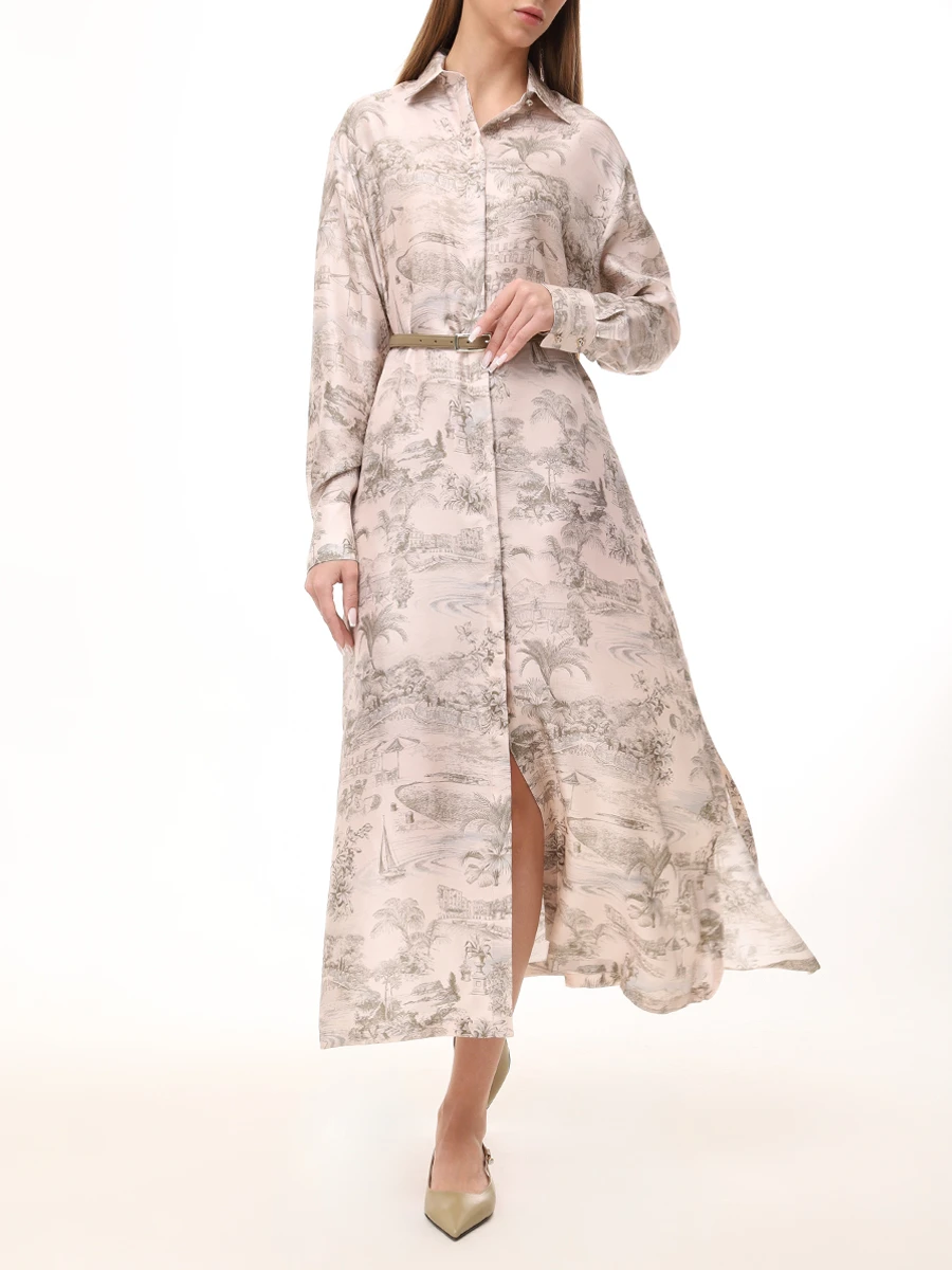 Платье шелковое