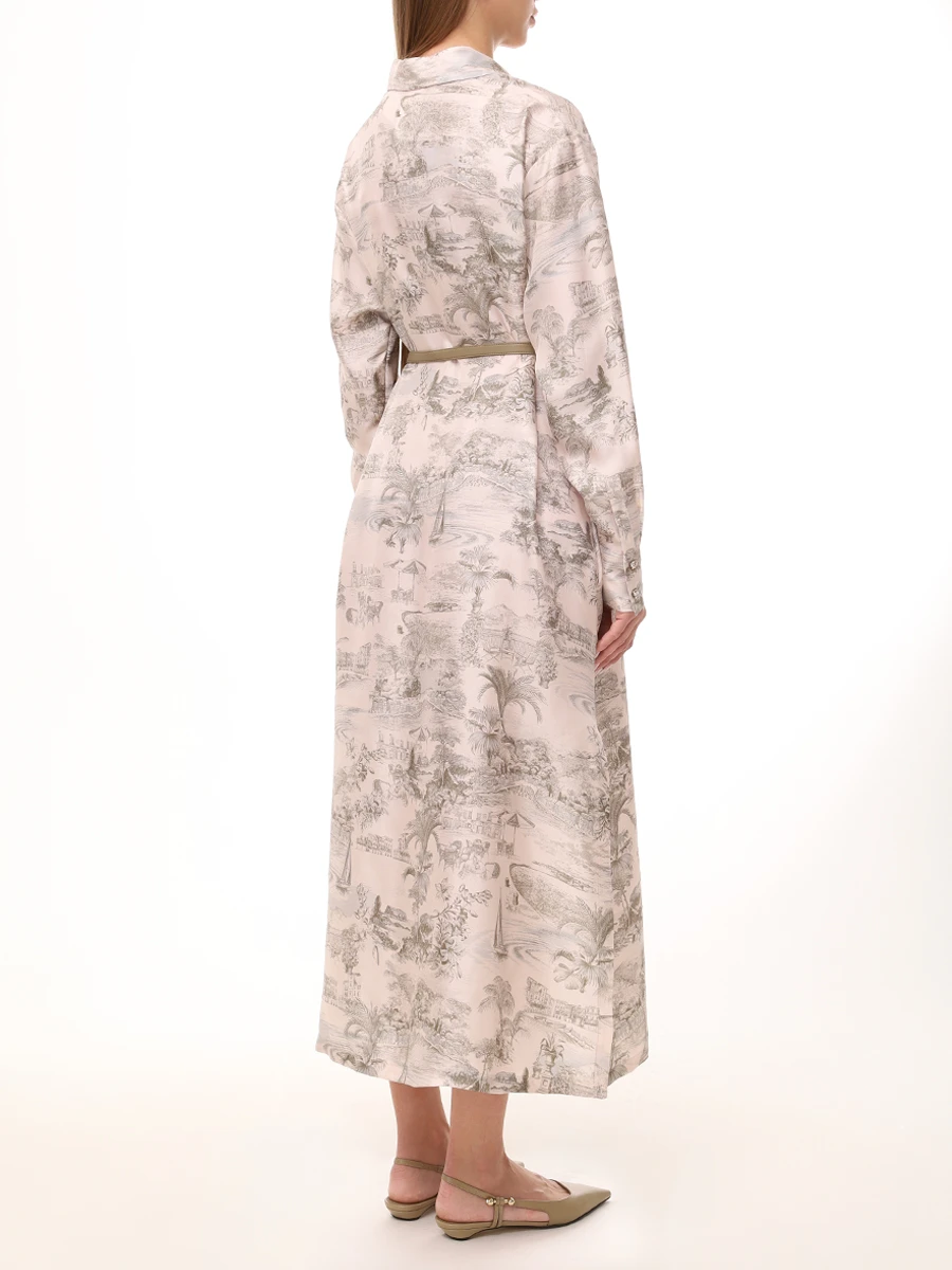 Платье шелковое