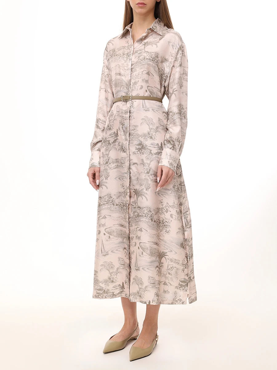 Платье шелковое