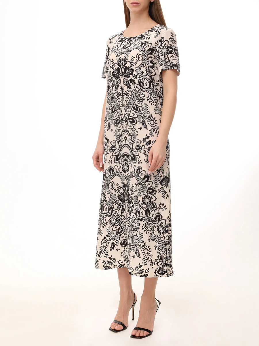 Платье шелковое