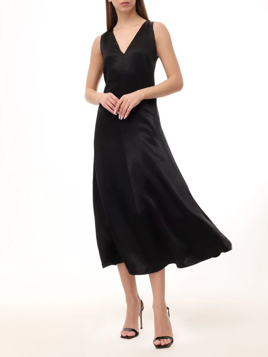 Платье атласное