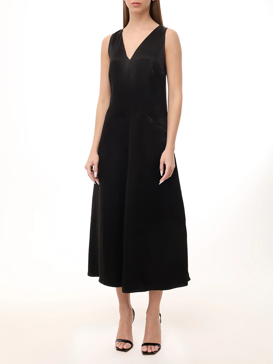 Платье атласное