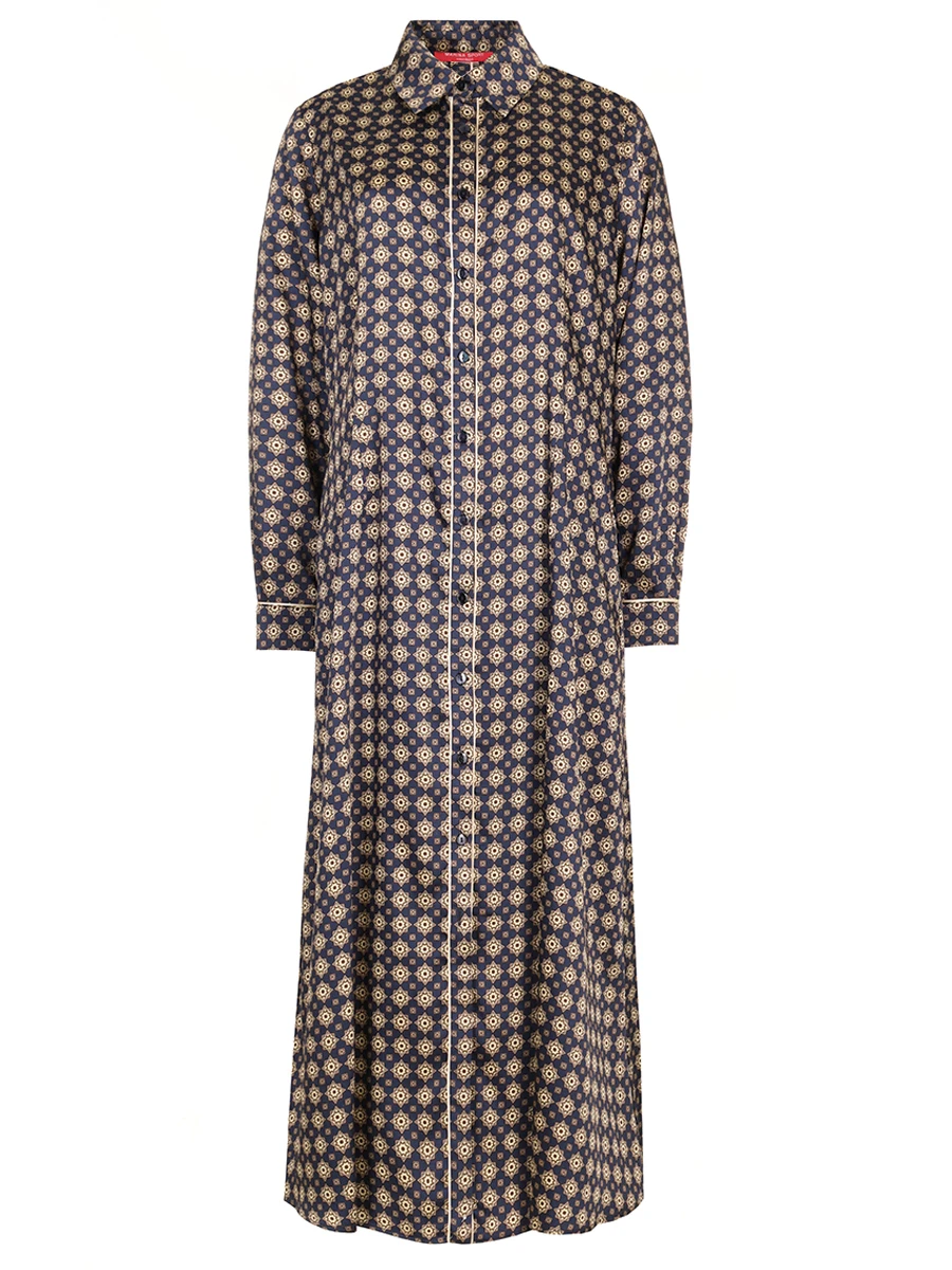 Платье-рубашка с принтом