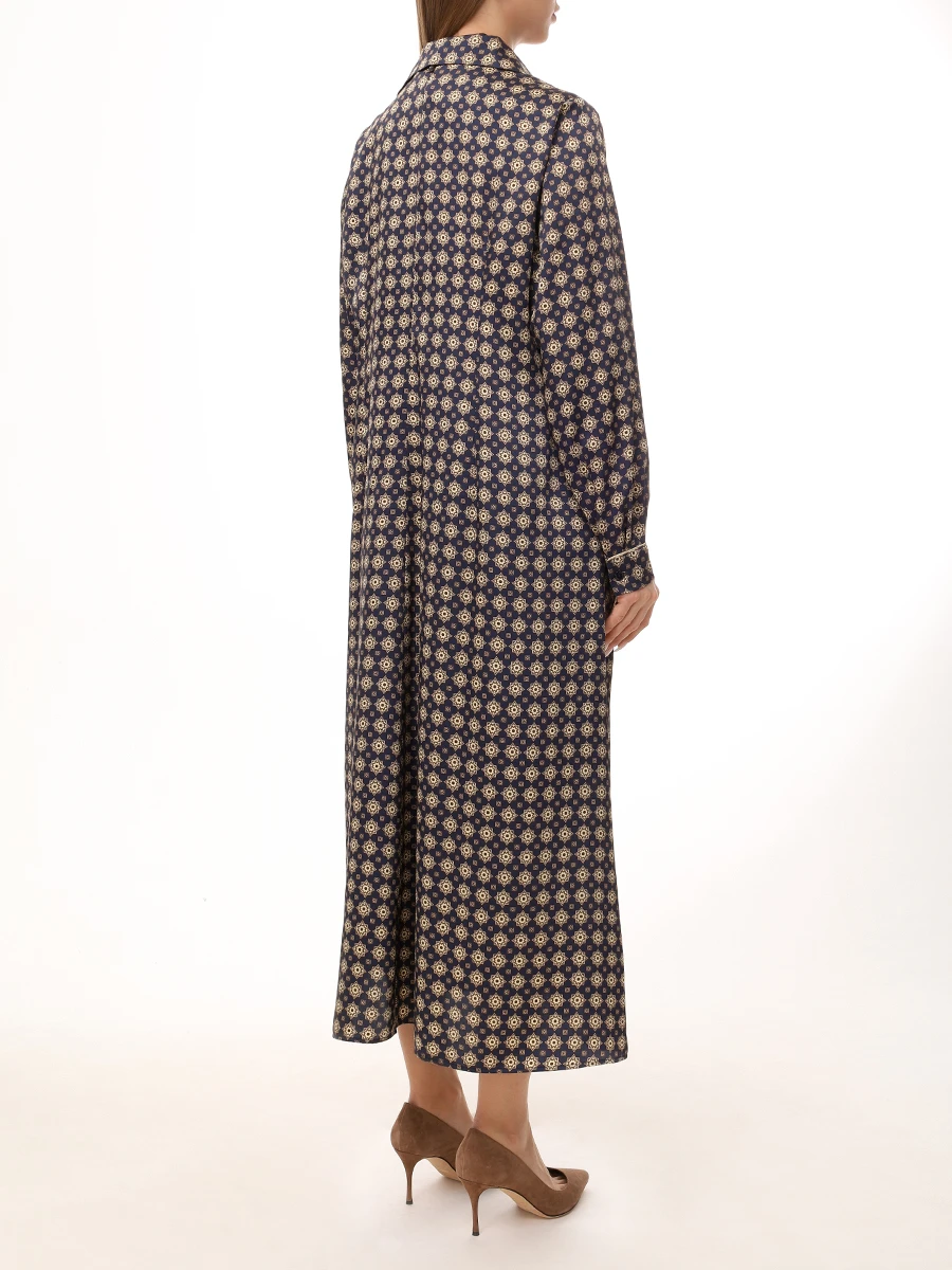 Платье-рубашка с принтом