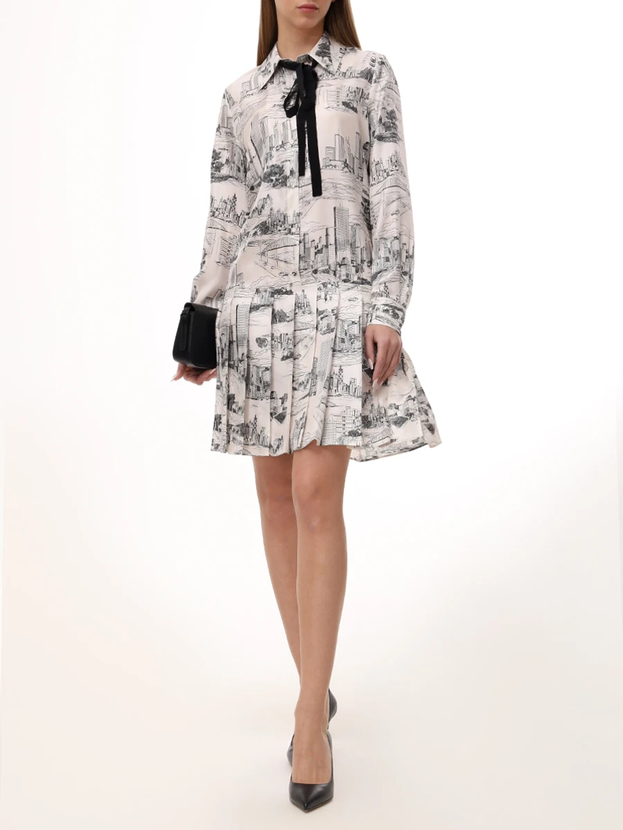 Платье шелковое