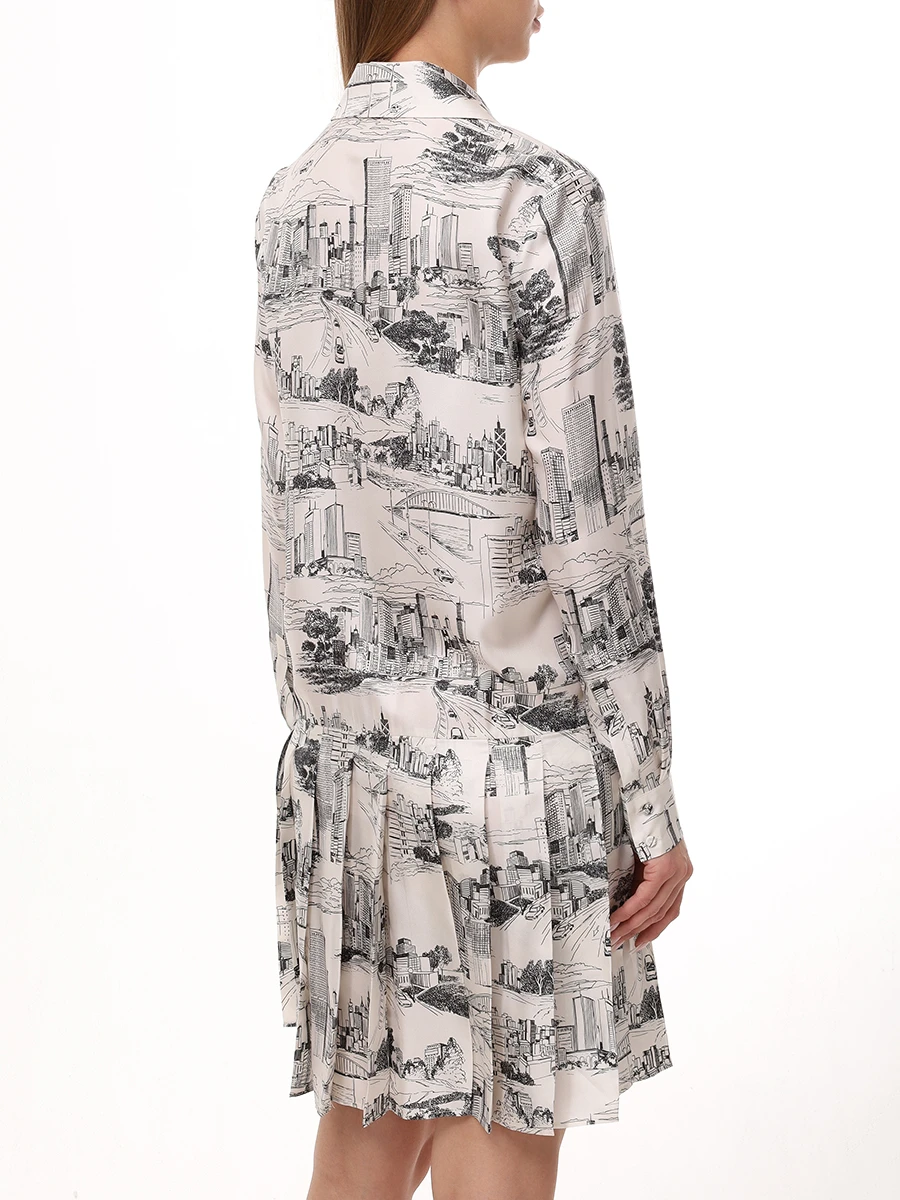 Платье шелковое