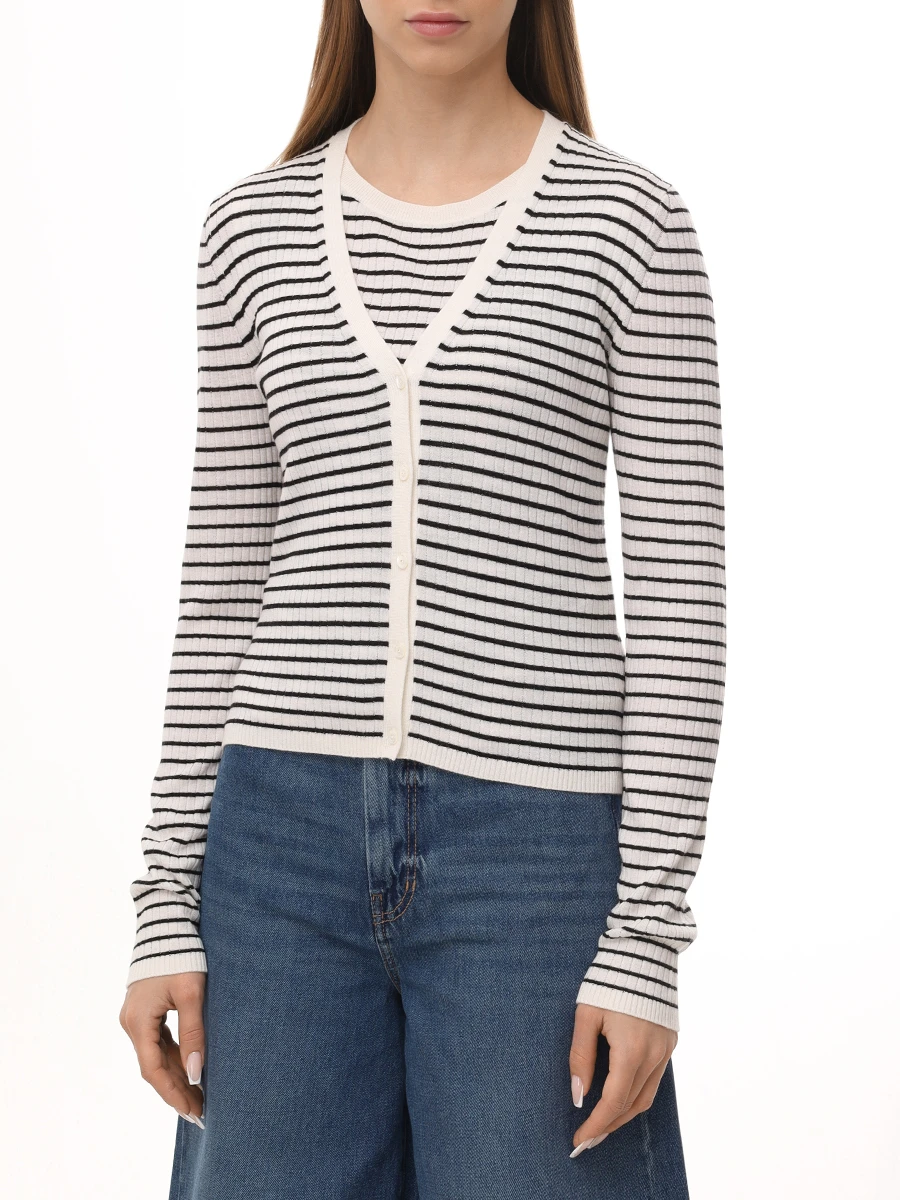 Кардиган из шелка и шерсти