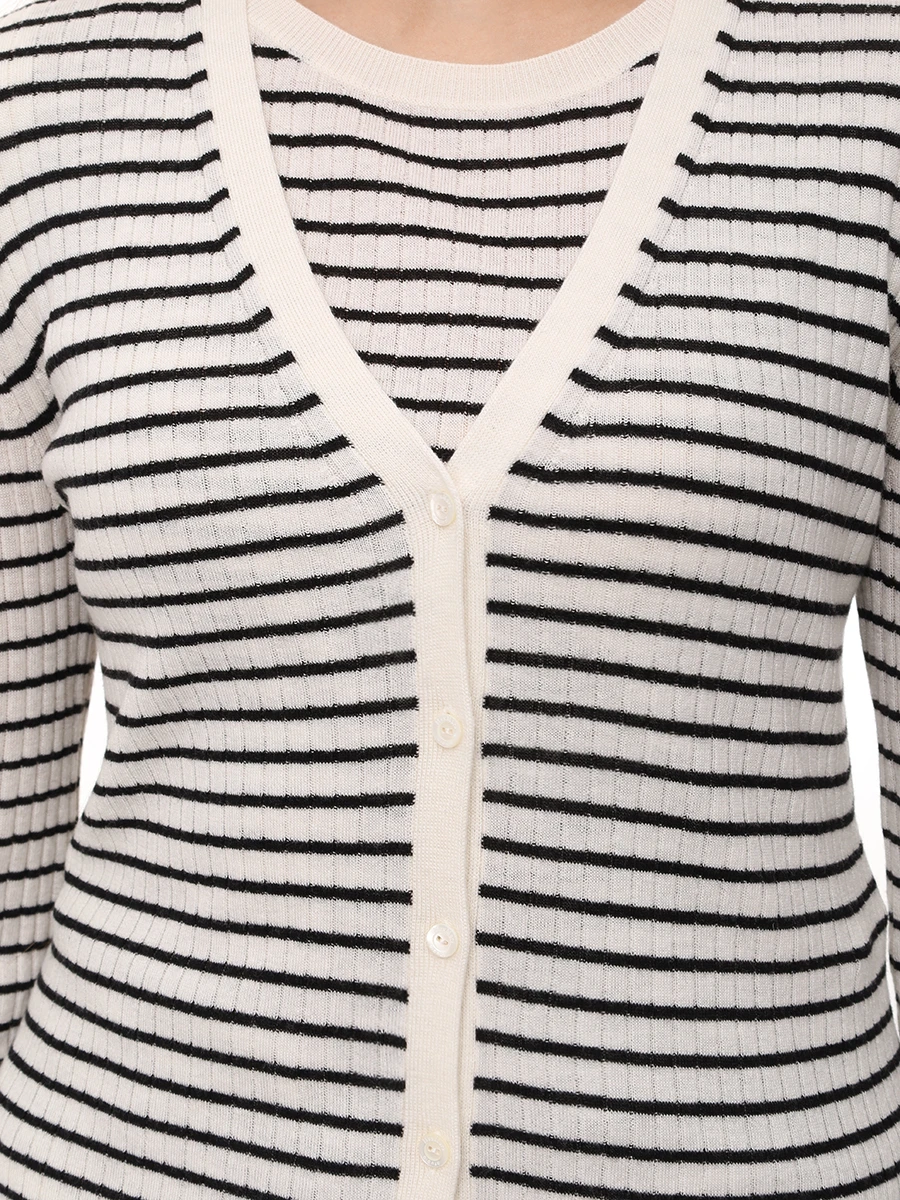 Кардиган из шелка и шерсти