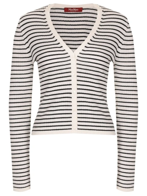 Кардиган из шелка и шерсти MAX MARA