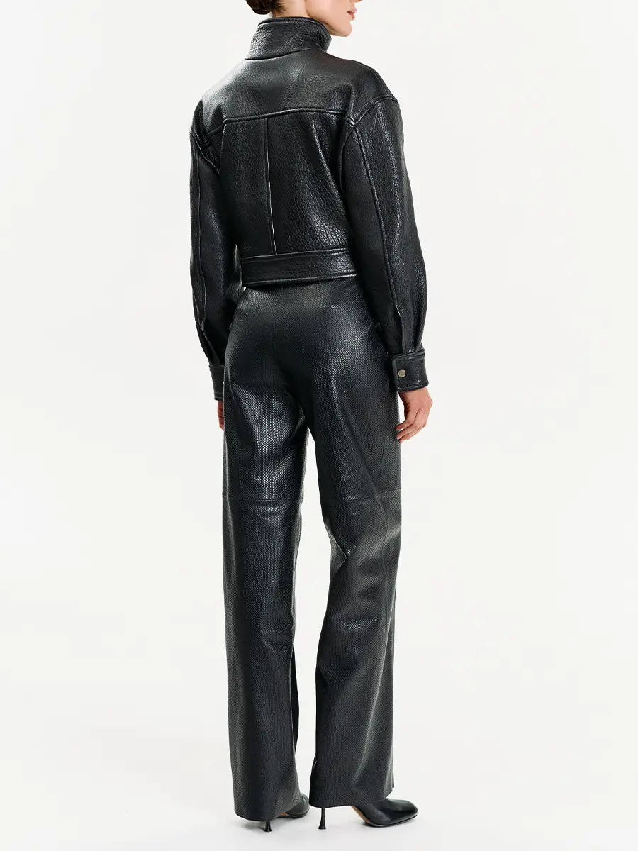 Брюки кожаные