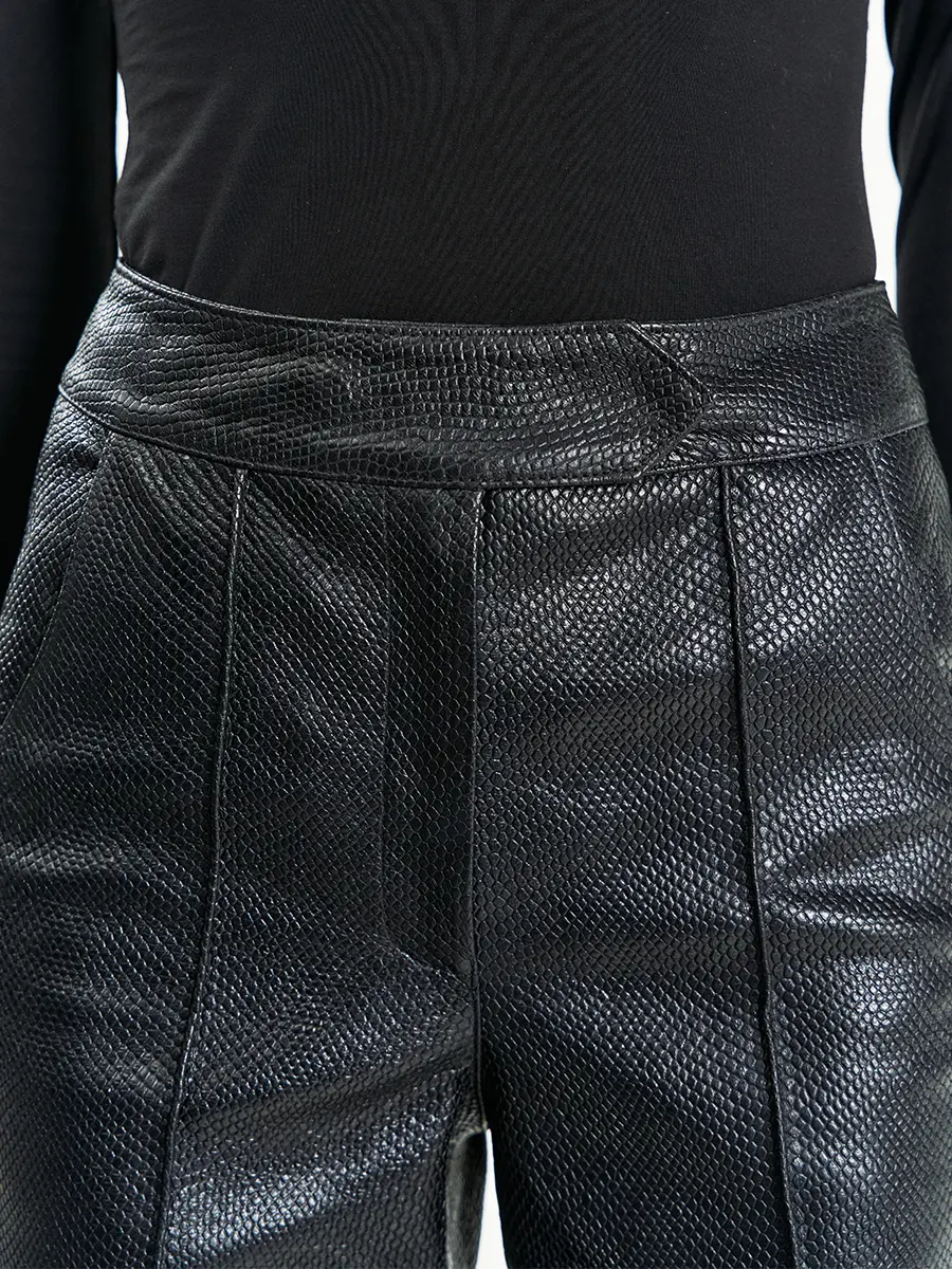 Брюки кожаные